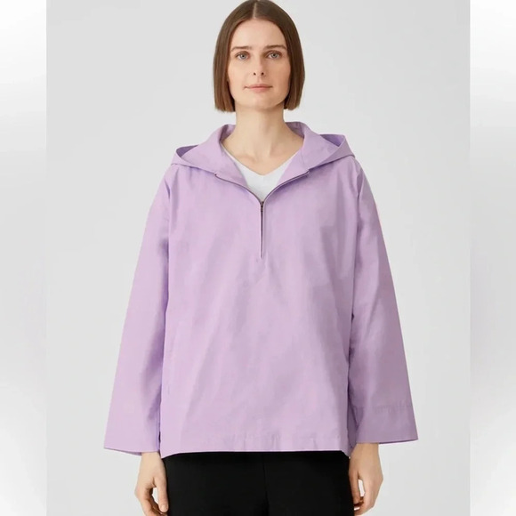 Eileen Fisher Jackets & Blazers - Eileen fisher Light Organic Cotton Nylon Popover Jacket
